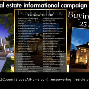 Buying a home, 25 pro tips! Pro tips & strategic info for sales, just download & get to work! SphericalLLC.com for more campaigns!