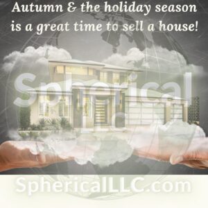 #1 listing campaign, 50 reasons to sell in autumn & the holiday season, brochure & flyers, visit SphericalLLC.com for more!