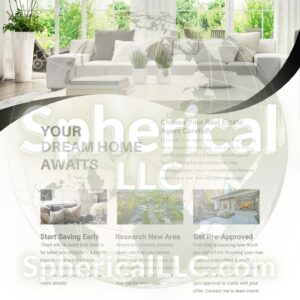 4 pro tips, buying your dream home (flyer), visit SphericalLLC.com for campaigns, brochures, video scripts & more!